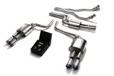 ARMYTRIX Stainless Steel Valvetronic Catback Exhaust System Quad Blue Coated Tips Audi A4/A5 | S4/S5 3.0L TFSI 2009-2015
