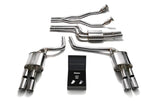 ARMYTRIX Stainless Steel Valvetronic Catback Exhaust System Quad Chrome Silver Tips Audi A4/A5 | S4/S5 3.0L TFSI 2009-2015