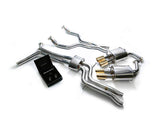 ARMYTRIX Stainless Steel Valvetronic Catback Exhaust System Quad Gold Tips Audi A6 | A7 C7 3.0 TFSI V6 2011-2022