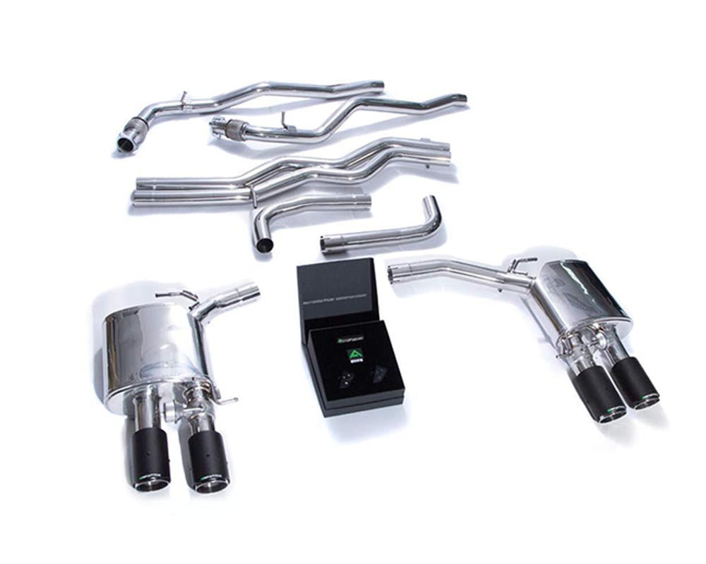 ARMYTRIX Stainless Steel Valvetronic Exhaust System w/Quad Carbon Tips Audi A7 C8 2018+