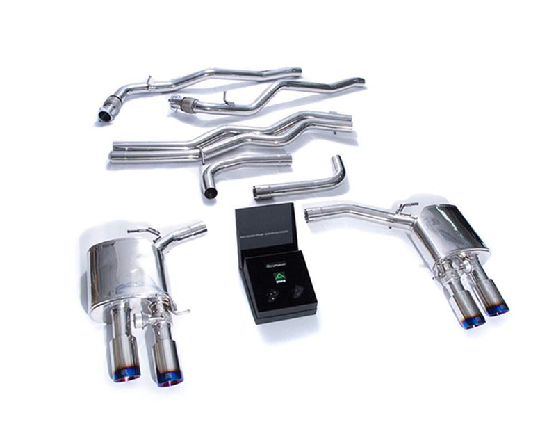 ARMYTRIX Stainless Steel Valvetronic Exhaust System w/Quad Blue Coated Audi A7 C8 2018+