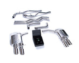 ARMYTRIX Stainless Steel Valvetronic Exhaust System w/Quad Chrome Silver Audi A7 C8 2018+