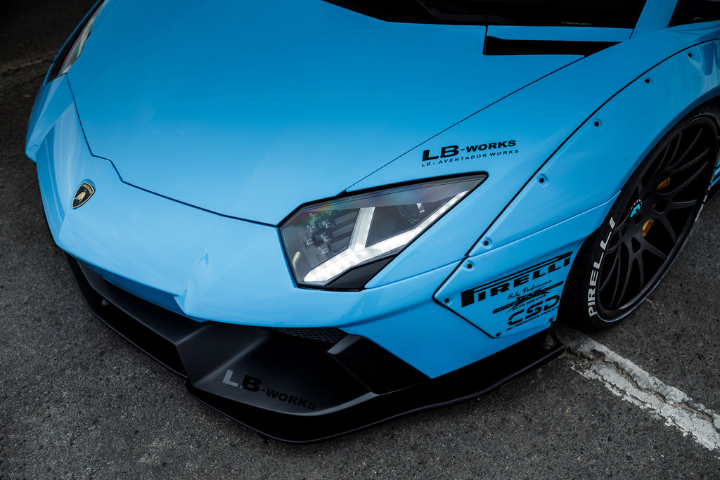 LB-WORKS LAMBORGHINI AVENTADOR COMPLETE BODY KIT TYPE2 WITH EXCHANGE FENDER & DRY CARBON WING