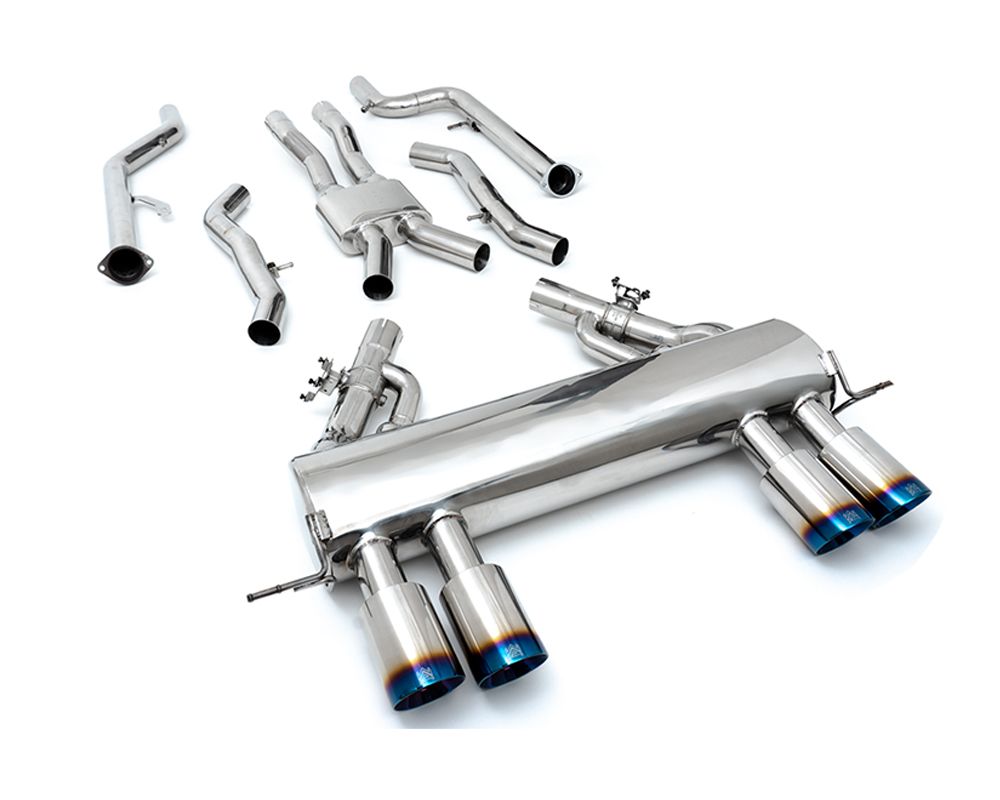 ARMYTRIX Stainless Steel Valvetronic Catback Exhaust System Quad Blue Coated Tips BMW M3 G80 | M4 G82 2020+