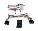 ARMYTRIX Stainless Steel Valvetronic Catback Exhaust System Quad Carbon Silver Tips BMW X3 M | X4 M 2019+