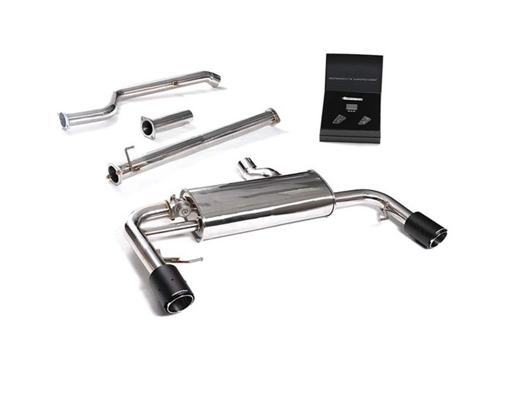 ARMYTRIX Stainless Steel Valvetronic Catback Exhaust System Quad Chrome Silver Tips BMW X3 M | X4 M 2019+