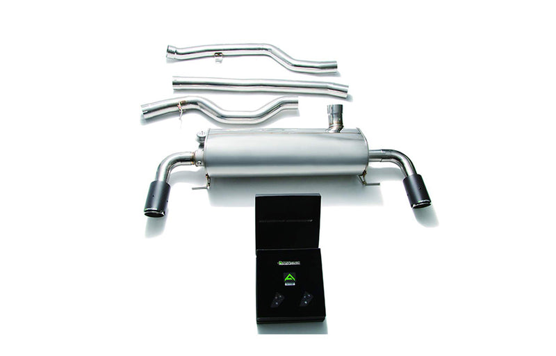 ARMYTRIX Stainless Steel Valvetronic Catback Exhaust System Dual Carbon Tips BMW 320i/ix | 330i/ix | 430i/ix G2X B46 2019+