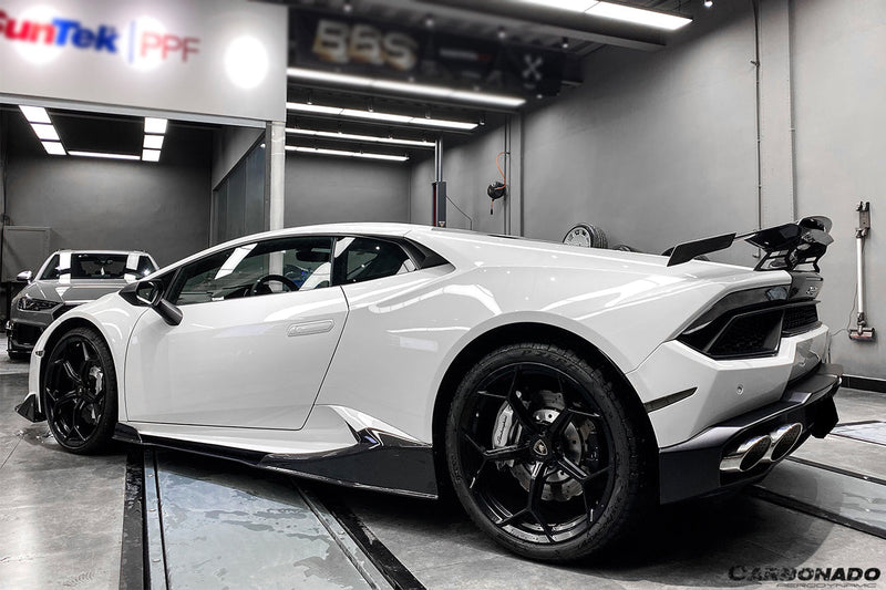 2015-2020 Lamborghini Huracan LP610/LP580 MD Style Carbon Fiber Side Skirts