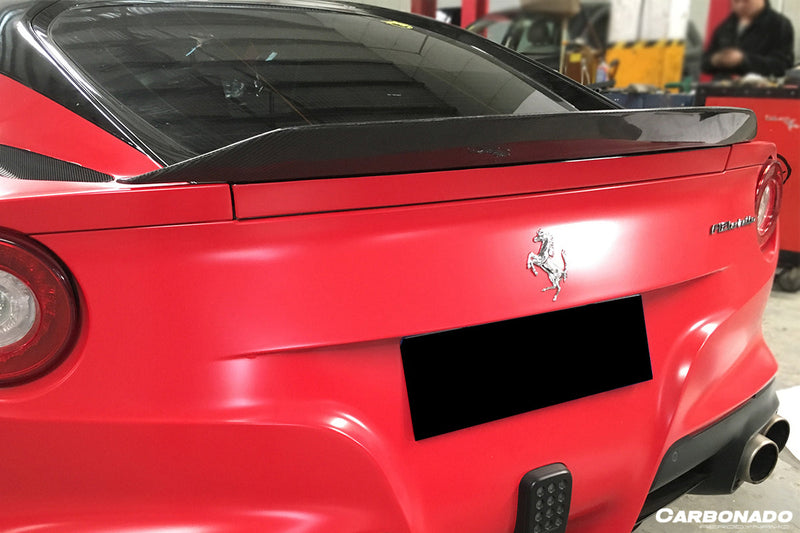 2012-2017 Ferrari F12 Berlinetta DC Style Carbon Fiber Trunk Spoiler