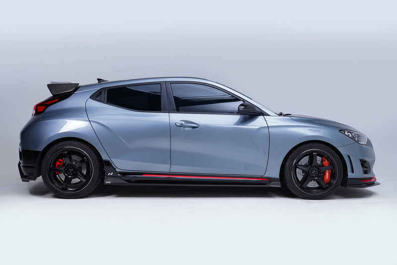 2020+ HYUNDAI VELOSTER N CARBON PROGRAM: FRONT LIP V2 TYPE B + SIDE SKIRTS V2 + REAR DIFFUSER