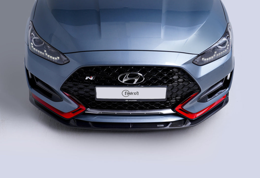 Veloster Front 2020+ HYUNDAI VELOSTER N CARBON PROGRAM: FRONT LIP V2 TYPE B + SIDE ...