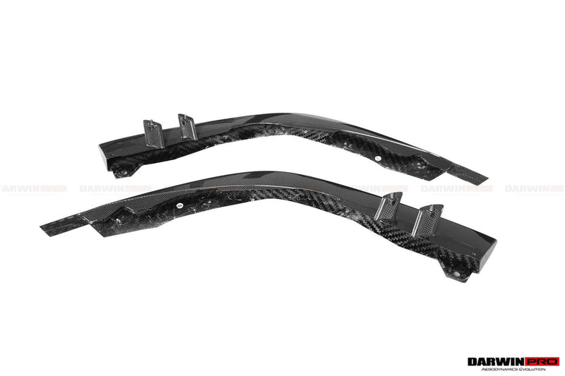 2019-UP Ferrari F8 OE Style Autoclave Carbon Fiber Front Bumper Side Splitter