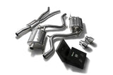 ARMYTRIX Stainless Steel Valvetronic Catback Exhaust System Dual Chrome Silver Tips Ford Mustang 2.3L EcoBoost 2015-2022