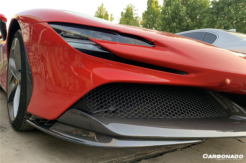 2020-UP Ferrari SF90 Stradale OE Style Autoclave Carbon Fiber Front Lip