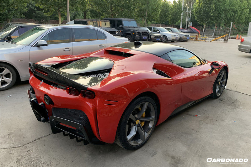 2020-UP Ferrari SF90 Stradale OE Style Autoclave Carbon Fiber Side Skirts