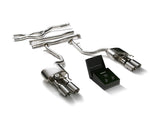 ARMYTRIX Stainless Steel Valvetronic Exhaust System Quad Chrome Silver Tips Lexus IS200T | IS300 2.0T I4 2015+
