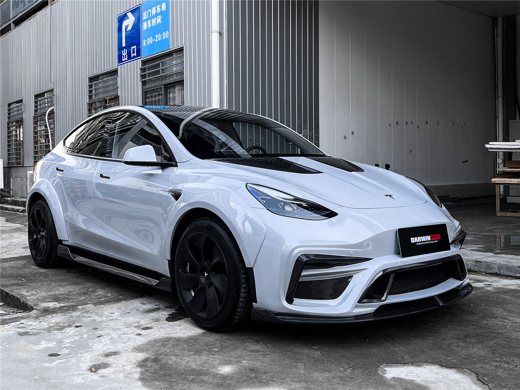 2020-2023 Tesla Model Y IMP Performance Carbon Fiber Front Bumper Grill -  DarwinPRO Aerodynamics
