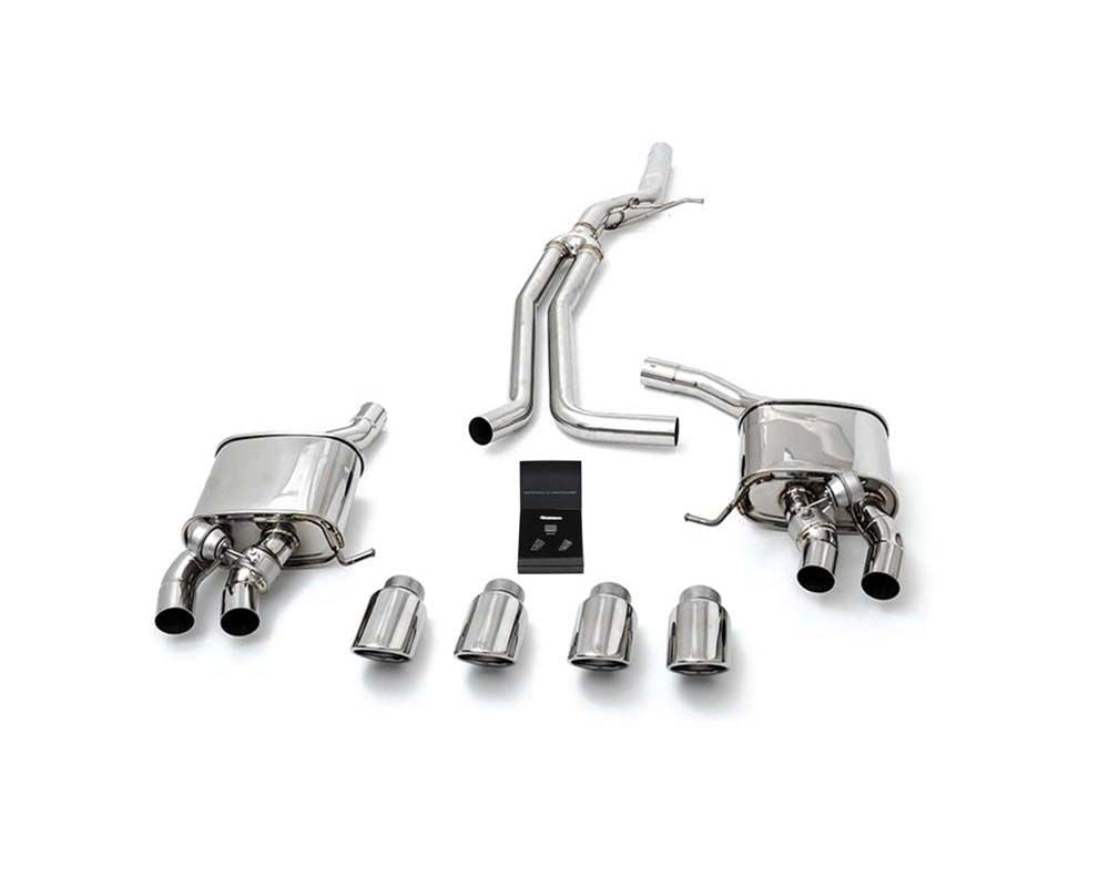 ARMYTRIX Stainless Steel Valvetronic Exhaust System w/Quad Chrome Silver Tips Porsche Macan 2.0T Facelift 2019+