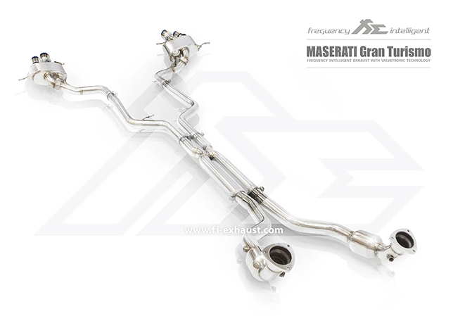 Maserati Gran Turismo Valvetronic muffler with Quad tips