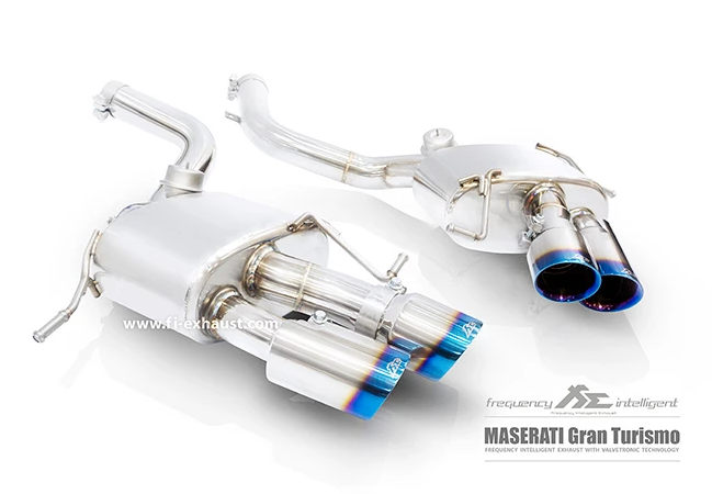 Maserati Gran Turismo Valvetronic muffler with Quad tips
