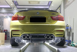 2014-2020 BMW M3 F80 & M4 F82 VA Style Carbon Fiber Rear Diffuser w/ Lip