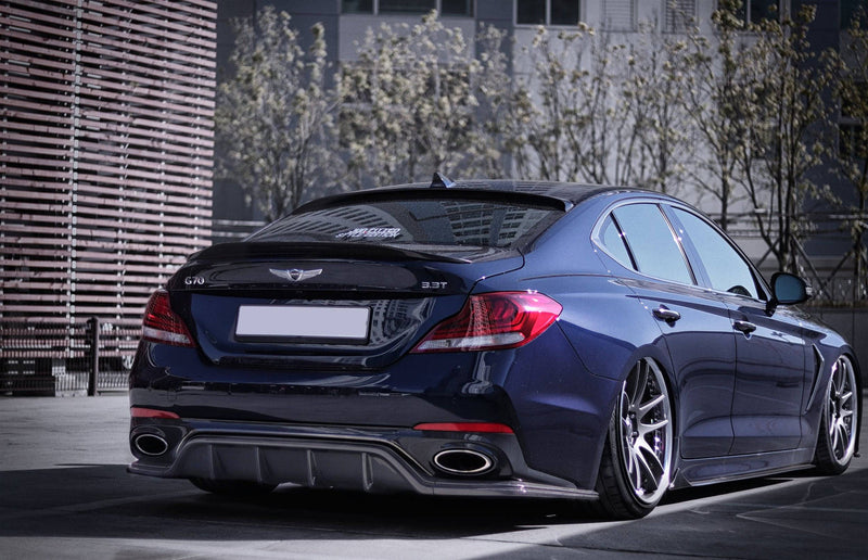 GENESIS G70 3.3T CARBON FIBER REAR DIFFUSER V1