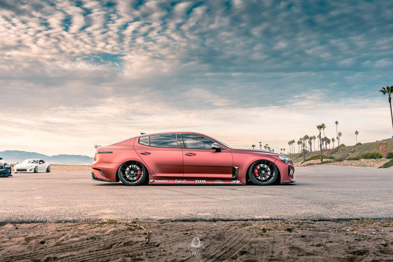 KIA STINGER CARBON FIBER SIDE SKIRT V1