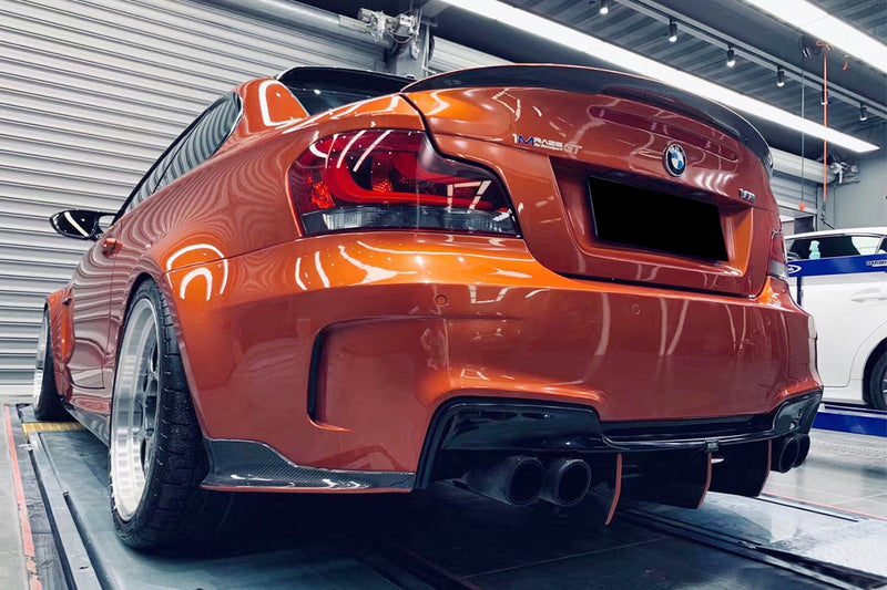 2008-2013 BMW 1M RZ Style Carbon FIber Rear Lip