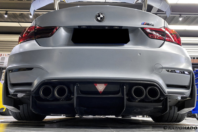 2014-2020 BMW M3 F80 & M4 F82 SM Style Carbon Fiber Rear Diffuser