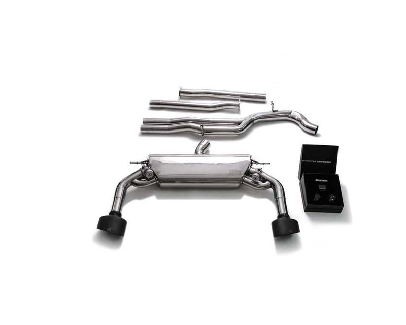 ARMYTRIX Stainless Steel Valvetronic Exhaust System Dual Matte Black Tips Audi RS3 (8V) Sedan OPF 2019-2020