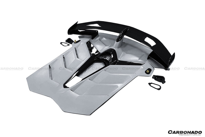 2011-2021 Lamborghini Aventador LP700 LP740 LP750 Coupe/Roadster SVJ Style Part DRY Carbon Fiber Engine Hood And Wing
