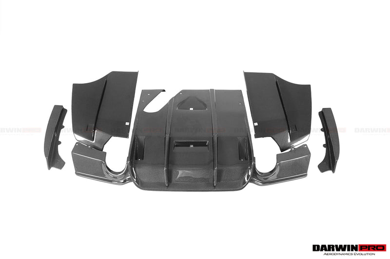 2011-2019 BMW 3 Series F30/F35 M-Tech GV Carbon Fiber Rear Lip w/ Diffuser & Caps