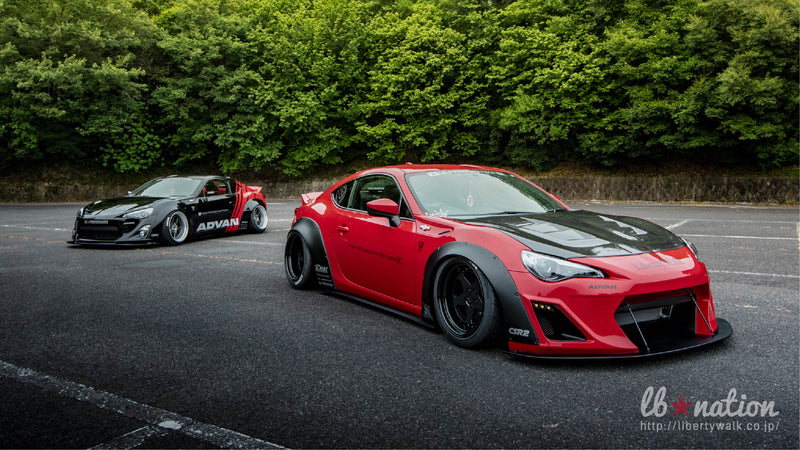 lb★nation TOYOTA 86 / SUBARU BRZ WORKS Bumper type ver.2 complete body kit (FRP)