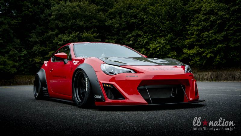 lb★nation TOYOTA 86 / SUBARU BRZ WORKS Bumper type ver.1 complete body kit (FRP)