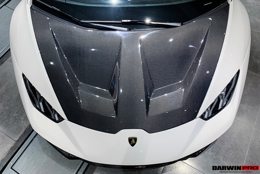 2015-2020 Lamborghini Huracan LP610/LP580 BKSS Style Carbon Fiber Hood