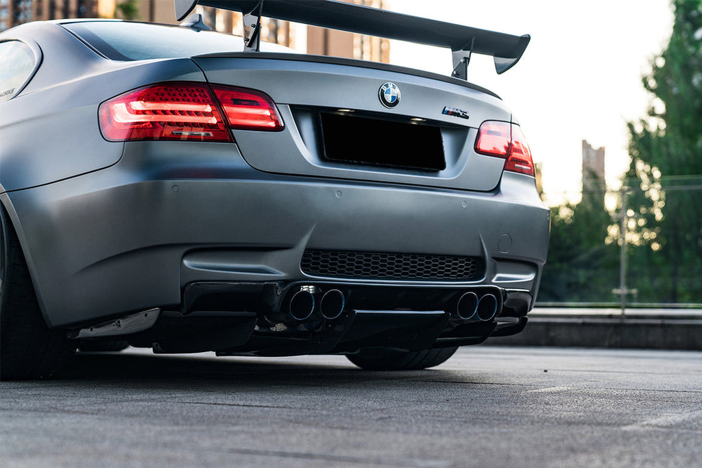 E93 Rear Splitter 2008-2012 BMW M3 E92/E93 VA Style Carbon Fiber Rear Diffuser with Lip