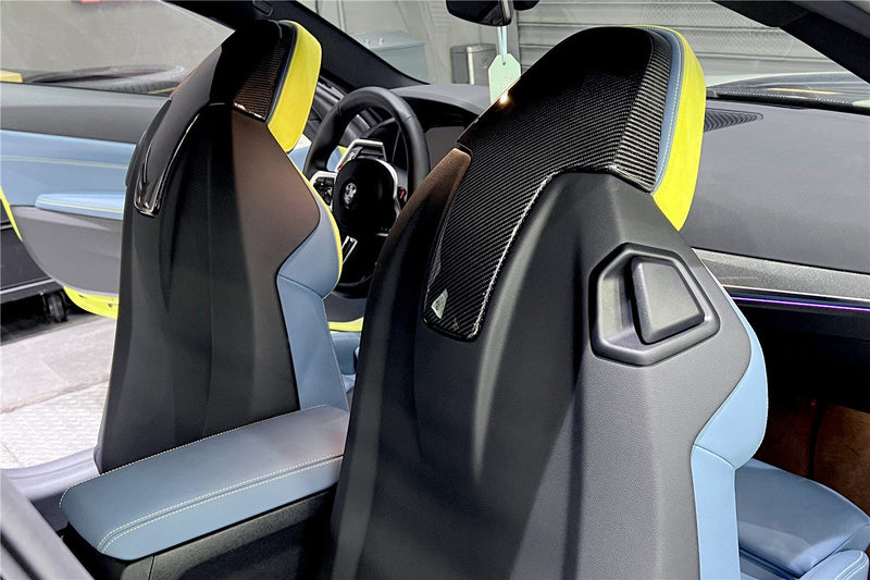 2021-UP BMW M3 G80 M4 G82/G83 Carbon Fiber Up Seat-Back Cover