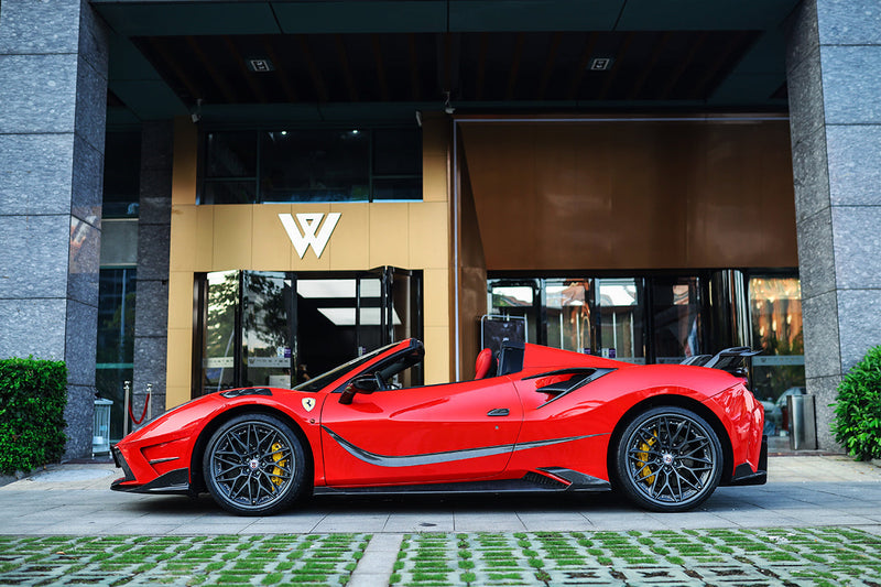 2015-2019 Ferrari 488 GTB/Spyder/F8 MSY Style Carbon Fiber Door Handle